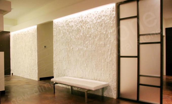 White Quartz Natural Stacked Stone Veneer for Feature Walls