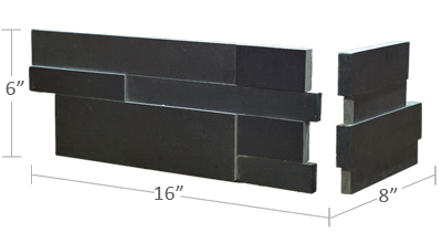 Ebony Corner Basalt 3D Panel